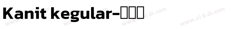Kanit kegular字体转换